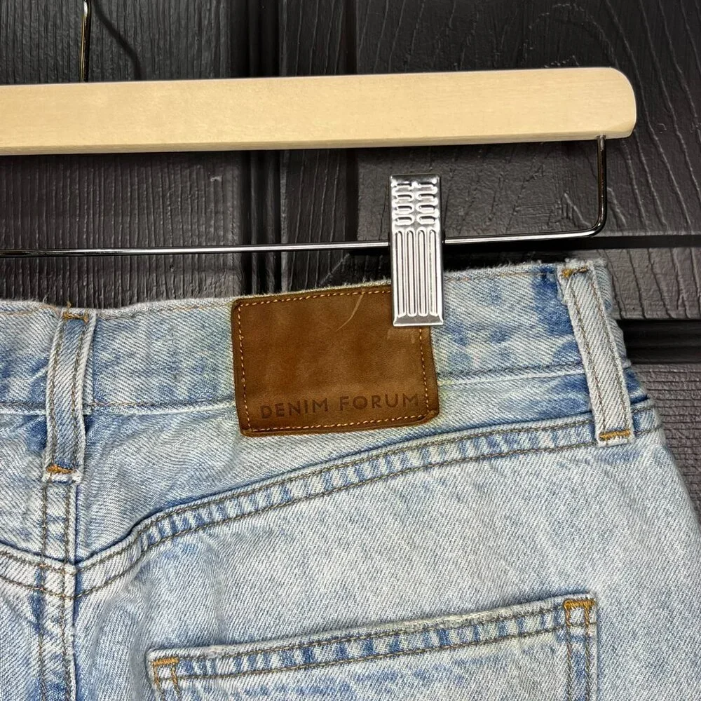 Denim Forum The BF Boyfriend High Rise Loose 28L Size 29 Light Wash - Picture 3 of 15